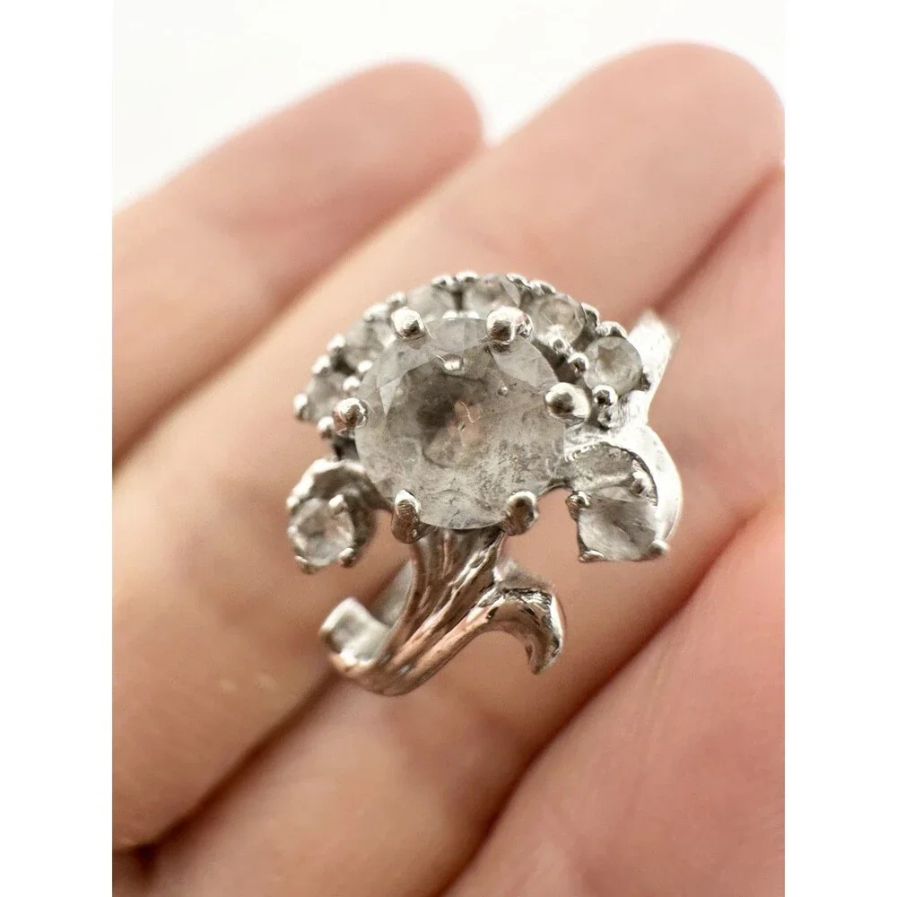 Vintage 14k Gold Electroplated Natural Spinel Ring Size 6